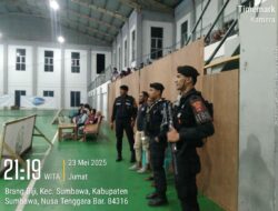 Polres Sumbawa Pastikan Event Perbasi Championship Sumbawa 2025 Berjalan Aman dan Lancar
