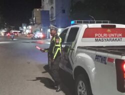 Cegah Laka Lantas, Sat Lantas Polres Bima Kota Gelar Blue Light Patrol dan Pengaturan Lalu Lintas