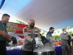 Polda Riau Gelar Pemusnahan Barang Bukti Narkoba