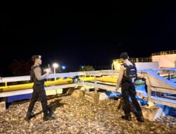 Unit Pamobvit Sat Samapta Polres Bima Kota Laksanakan Patroli dan Pengamanan di Objek Vital PLTMG Bonto