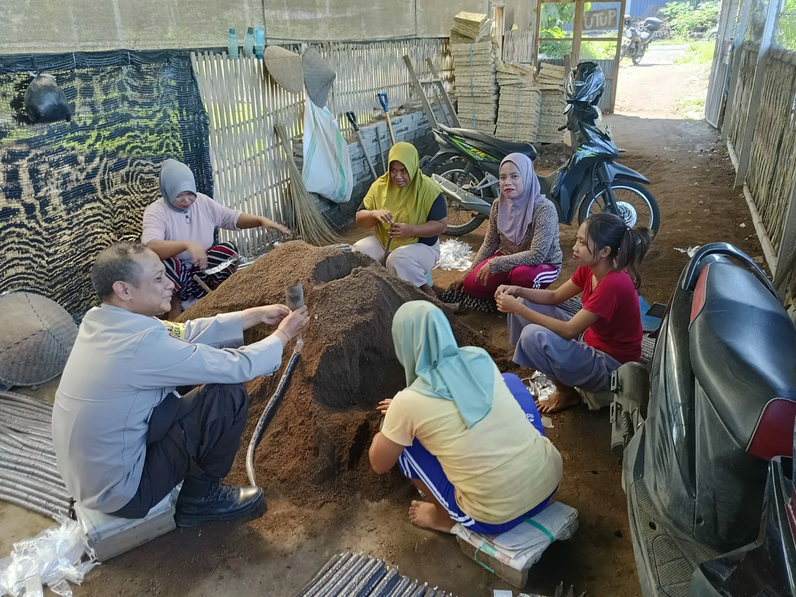 Dari Jagaraga Indah, Polsek Kediri Gerakkan Ketahanan Pangan Mandiri