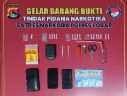 Satresnarkoba Lombok Barat Ungkap Peredaran Sabu Lintas Kabupaten