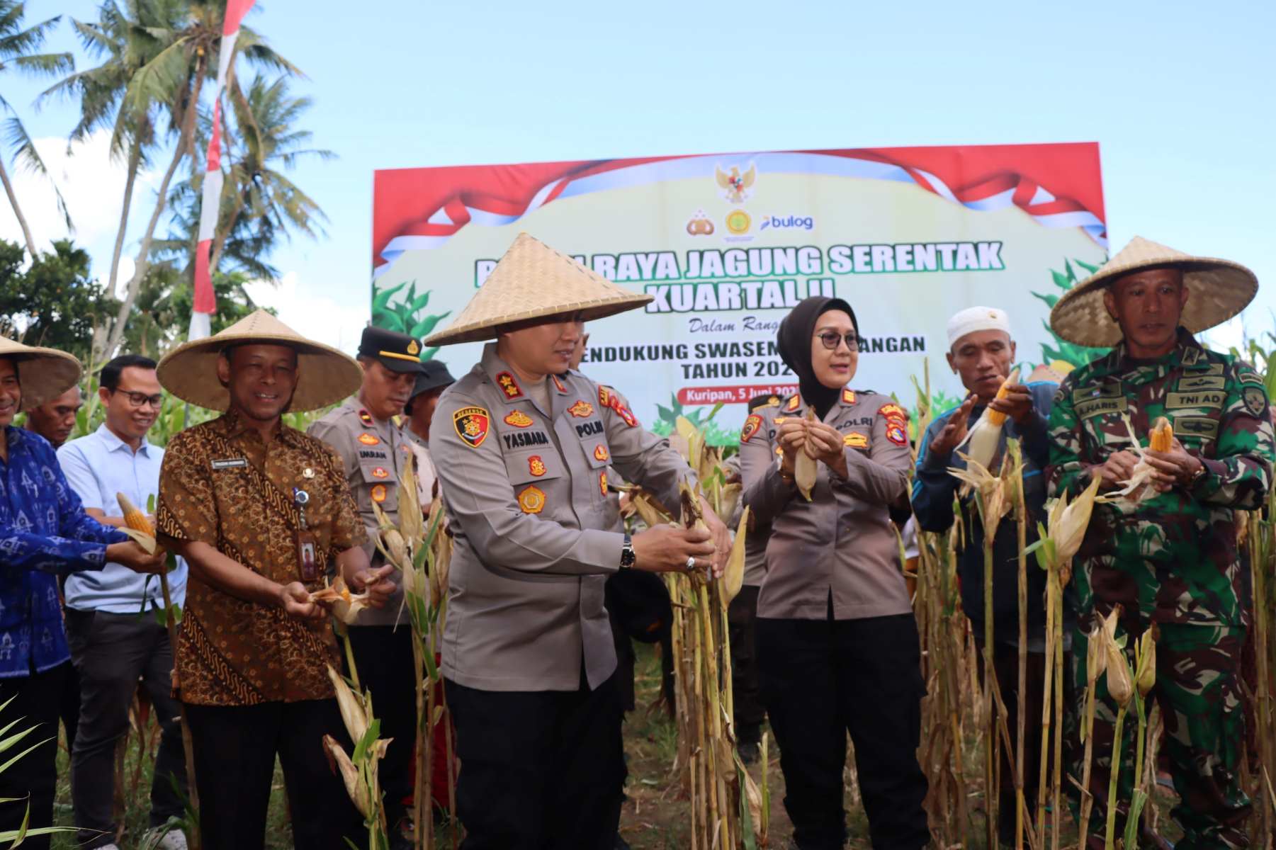 Dukungan Penuh Polri dan Pemda dalam Panen Raya Jagung NTB