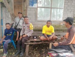 Bhabinkamtibmas Desa Woko Perkuat Kamtibmas dan Ketahanan Pangan Menuju Indonesia Emas 2045