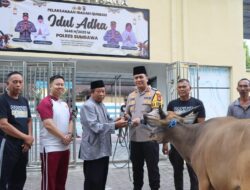Polres Sumbawa Melaksanakan Kegiatan Pemotongan Hewan Kurban Dalam Perayaan Hari Raya Idul Adha 1446H