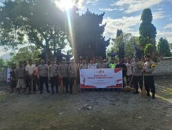 Polres Sumbawa Barat Gelar Bakti Religi di Pura Penataran Peed Sambut Hari Bhayangkara ke-79