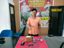 Peredaran Narkotika Melalui Paket Online, Polres Sumbawa Berhasil Mengamankan Puluhan Gram Ganja