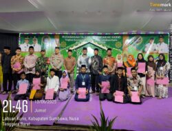 Polsek Lape Perketat Pengamanan Penutupan Musabaqoh Tilawatil Qur’an Ke-36 Tingkat Kec. Lape tahun 2025.