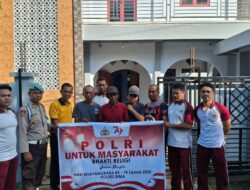 Pupuk Sinergitas Antara Polri dan Masyarakat, Polsek Woha Gelar Bhakti Religi Songsong HUT Bhayangkara Ke-79