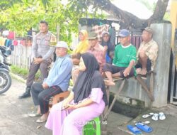 Bhabinkamtibmas Desa Adu Gencar Sosialisasikan Kamtibmas dan Ketahanan Pangan Menuju Indonesia Emas 2045