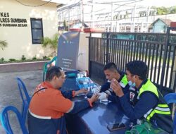 Polres Sumbawa Gelar Bakti Kesehatan Gratis untuk Pengemudi Ojek Online