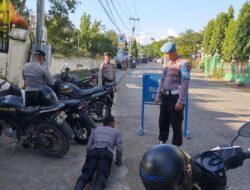 Kanit Propam Polsek Wawo Gelar Gaktibplin, Periksa Disiplin dan Kelengkapan Personel