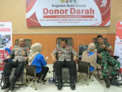 Semangat Peringati Hari Bhayangkara ke-79, Polres Sumbawa Barat Gelar Donor Darah