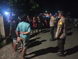 Anggota Piket Polsubsektor Brang Ene Gelar Patroli Dialogis, Ajak Remaja Jaga Kamtibmas