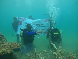 Kapolres Sumbawa Pimpin Transplantasi Terumbu Karang dalam Rangka Hari Bhayangkara ke-79