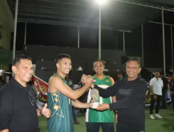 Tim Polres Dompu Juara Turnamen Basket Ball Kapolres Bima Kota Cup 2025, Taklukkan Dolpin di Final Menegangkan