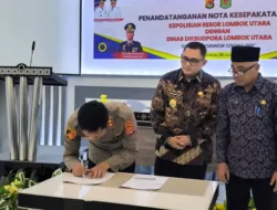 Kapolres Tandatangani MoU Dengan Dikbudpora Wujudkan Pendidikan Yang Aman dan Bermartabat