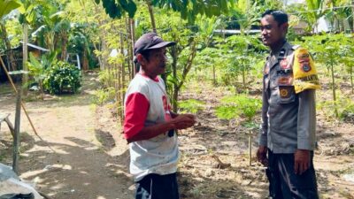 Aparat dan Warga Bersinergi Wujudkan Ketahanan Pangan di Desa Rumak, Kediri