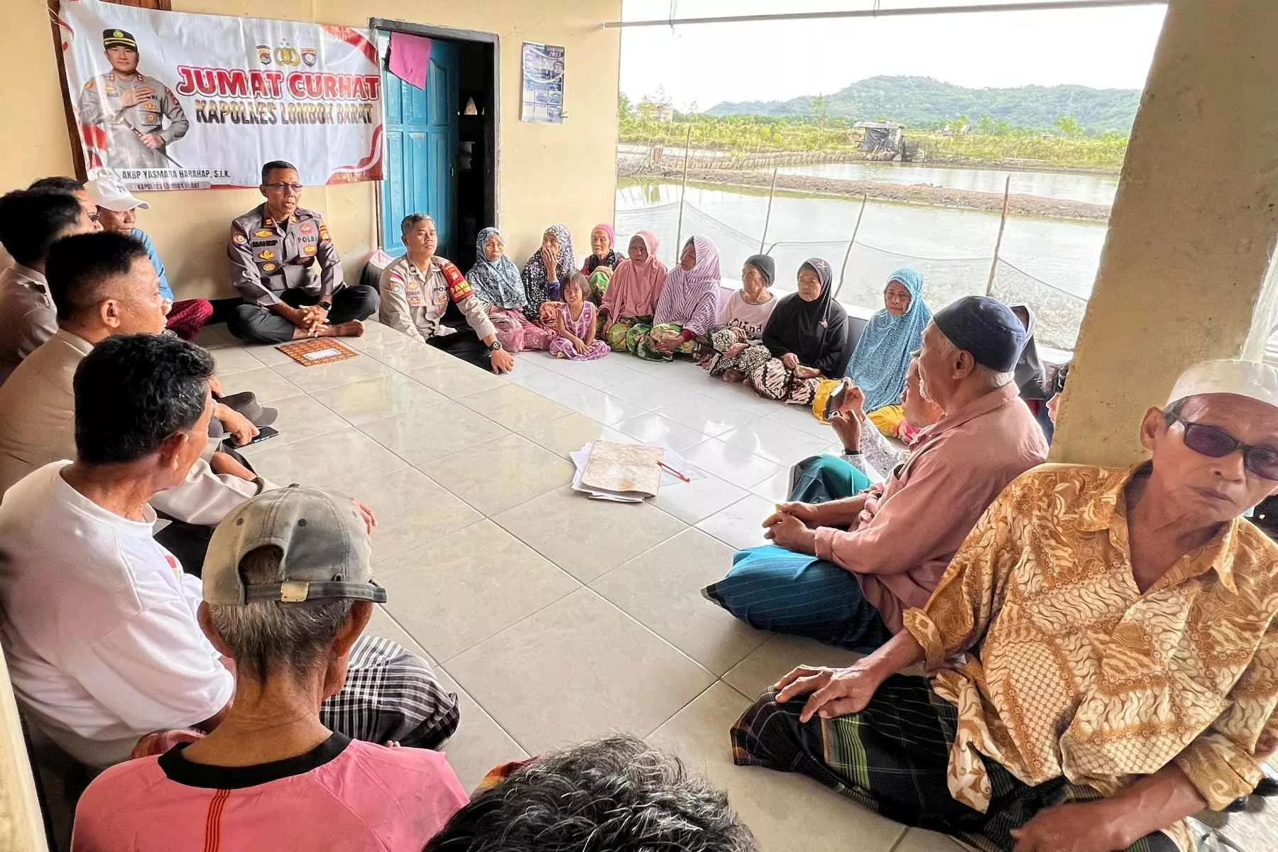 Jumat Curhat di Empol, Polisi Dukung Warga Kembangkan Budidaya Kepiting