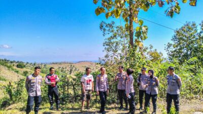 Polres Lombok Barat Dampingi Polda NTB Tinjau Lahan Jagung di Sekotong