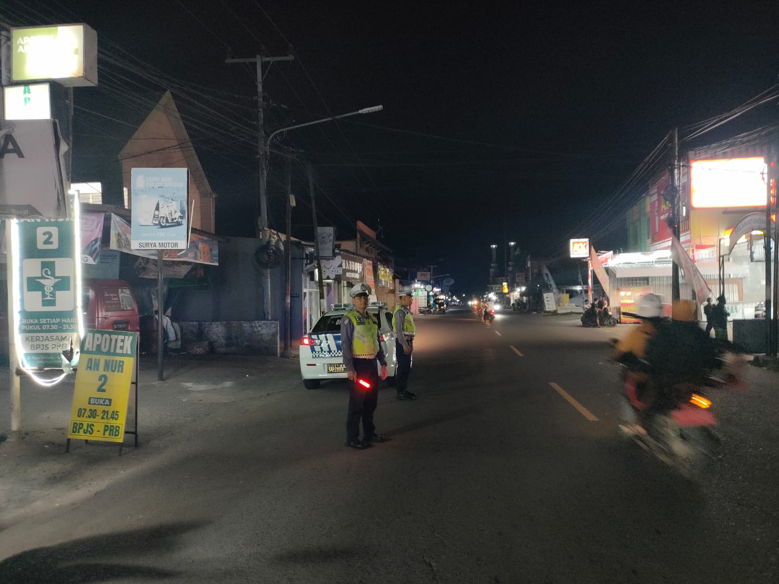Satlantas Polres Lombok Barat Gencarkan Patroli Malam, Tekan Balap Liar dan Ciptakan Kamseltibcarlan