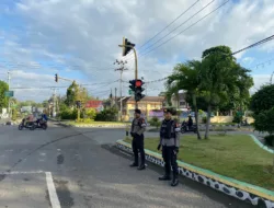 Unit Turjawali Sat Samapta Polres Bima Kota Laksanakan Pengamanan Jalur dalam Rangka HUT Bhayangkara ke-79