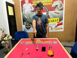 Di duga Pengguna Sabu, Seorang Pria di Empang Berhasil di Ringkus Satresnarkoba Polres Sumbawa 