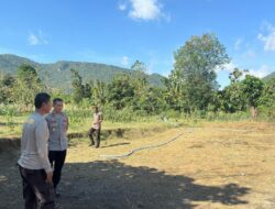 Dukung Ketahanan Pangan, Wakapolres Bima Cek Persiapan Lahan/ Lokasi Penanaman Jagung Kuartal 3