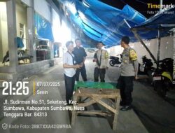 Patroli Blue Light dan Kegiatan Rutin Yang Ditingkatkan (KRYD) di Wilayah hukum Polsek Sumbawa