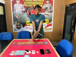 Kantongi Puluhan Gram Sabu, Seorang Pria Diringkus Polisi Saat Melewati Jalan Raya di Alas