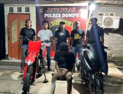 Pelarian Berakhir Tragis, Tim Jatanras Dompu Ciduk Pelaku Curanmor di Sudut Sepi Pantai