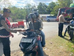 Operasi Patuh Rinjani 2025, Satgas Preventif Sat-samapta Polres Bima Himbau Pengguna Jalanan Taati Aturan Berlalulintas