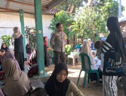 Bhabinkamtibmas Desa Seran Dukung Peningkatan Kesehatan Ibu dan Anak, Dampingi Kegiatan Posyandu di Desa Binaan