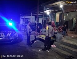 Polsek Labuhan Badas Gelar Patroli Blue Light Jaga Keamanan Malam Hari