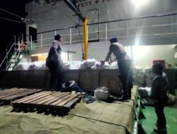 Sat Polairud dan Polsek KP3 Laut Bima Gelar KRYD di Kapal Sabuk Nusantara 27, Perketat Pengawasan Barang Terlarang