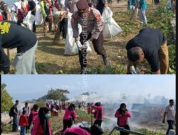 Jaga Kebersihan Pasca Festival Lakey 2025, Bupati Dompu dan Kapolsek Hu’u Pimpin Kerja Bakti Bersama