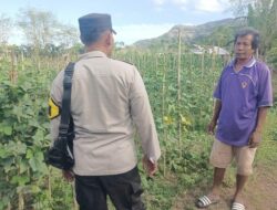 Bhabinkamtibmas Desa Benete Dampingi Warga dalam Pengelolaan Pekarangan Pangan Bergizi