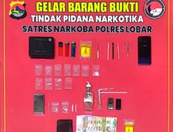 Berawal dari Laporan Warga, Polisi Tangkap Pengedar Sabu di Lembar