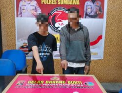 Kerap Edarkan Sabu, Dua Orang Pria Berhasil Diringkus Tim Opsnal Polres Sumbawa di Moyo Hilir