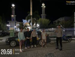 Patroli “Blue Light” Polsek Utan Jaga Kamtibmas dan Perkuat Sinergi dengan Warga