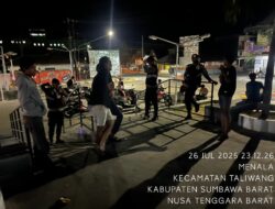 Sat Samapta Polres Sumbawa Barat Laksanakan Patroli Dialogis Cegah Tawuran Remaja di Kelurahan Menala