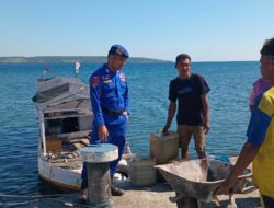 Sat polairud Polres  Dompu laksanakan binmas perairan di pelabuhan rakyat calabai – pekat