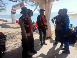 Sat Polairud Polres Lombok Utara Laksanakan Pengamanan dan Patroli di Gili Trawangan dalam Rangka FORNAS VIII 2025
