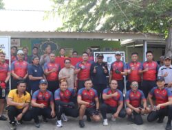 Kapolres Lombok Utara Gelar Gowes Kamtibmas Jilid XVI Dirangkaikan dengan Bansos dan Bakti Kesehatan di Desa Sesait