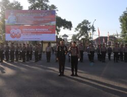 Polres Loteng Gelar Upacara Peringatan HUT RI Ke-80.