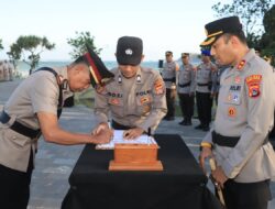 Polres Loteng Gelar Sertijab Kasat Samapta