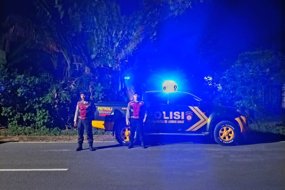 Polres Lombok Barat Intensifkan Patroli Malam di Bypass BIL I Kuripan