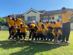 Mini Game di Polres Bima Kota, Tingkatkan Kekompakan Personel Melalui Permainan Seru