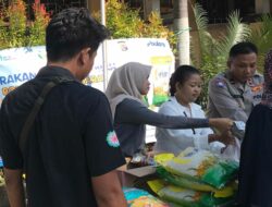 Gerakan Pangan Murah di Desa Kediri, Polres Lombok Barat dan Bulog NTB Jaga Stabilitas Harga