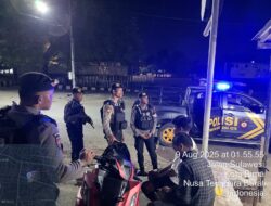 Sat Samapta Polres Bima Kota Gelar Patroli Blue Light, Antisipasi Tindak Pidana